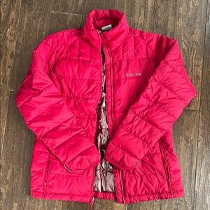 Columbia Red Puffer Jacket